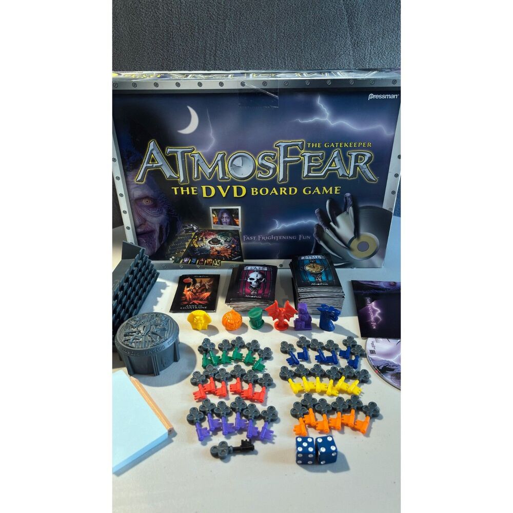 AtmosFear The Gatekeeper 2004 DVD Board Game Pressman Complete Tested Horror